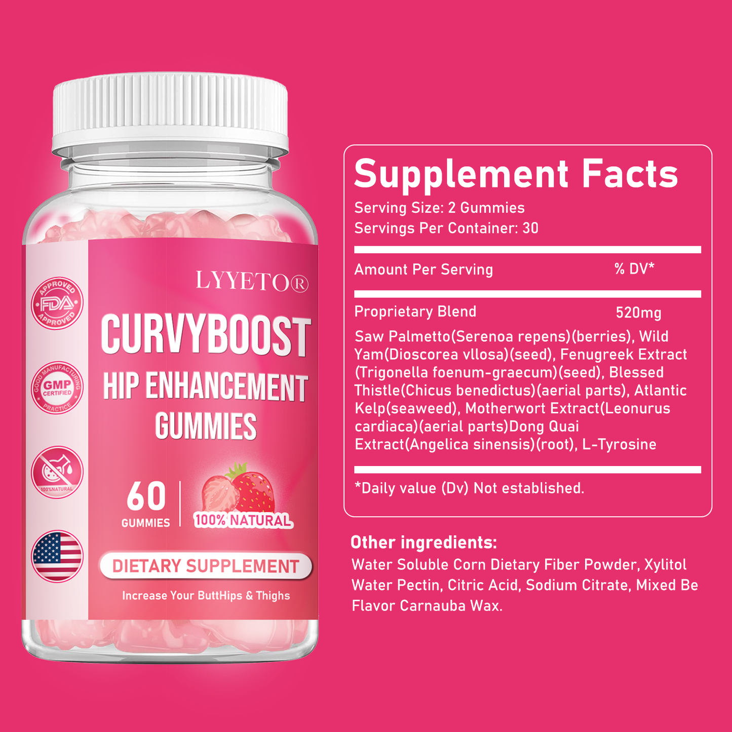 Lyyeto®  CurvyBoost Hip Enhancement Gummies Limited Offer 4