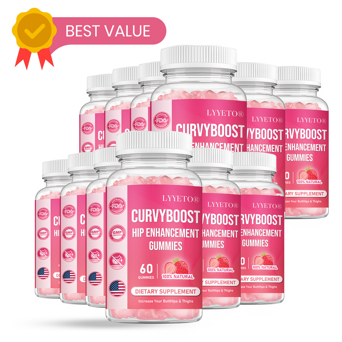 Lyyeto®  CurvyBoost Hip Enhancement Gummies Limited Offer 4