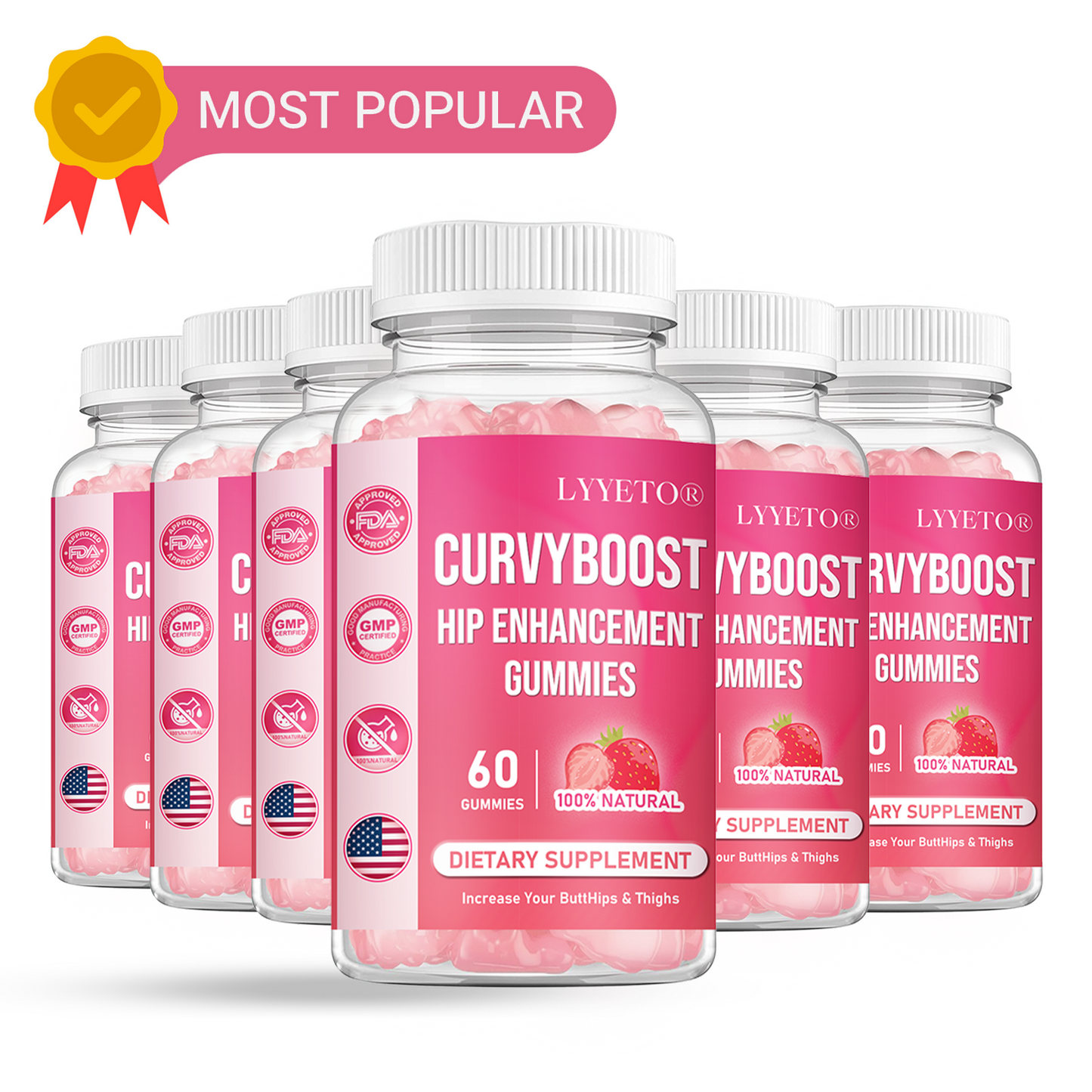 Lyyeto®  CurvyBoost Hip Enhancement Gummies Limited Offer 4