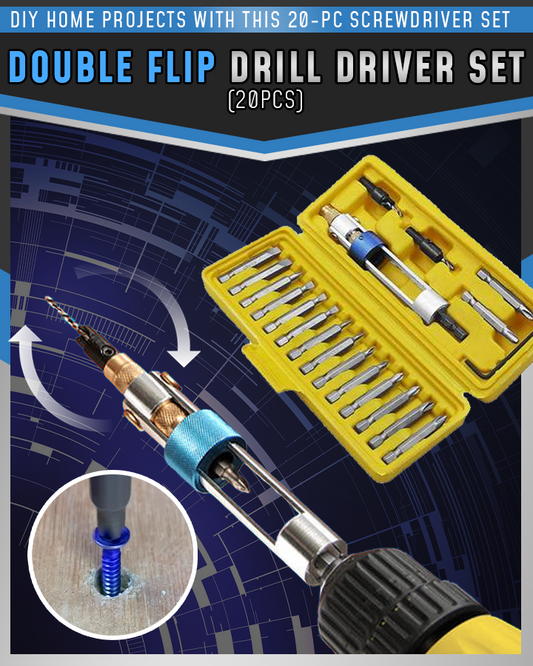 Double Flip Drill Driver Set (20pcs)