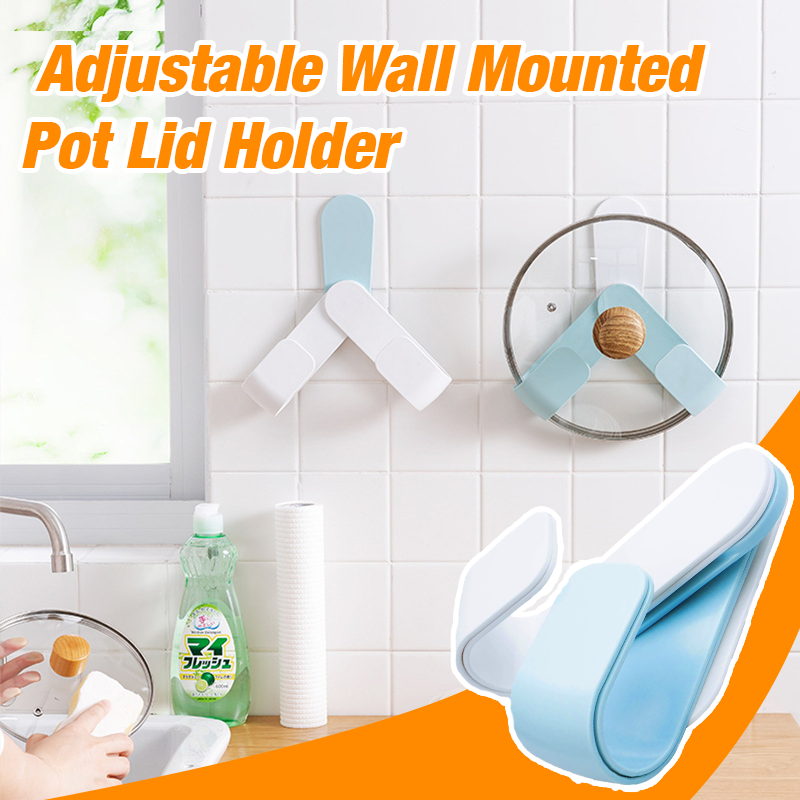 Adjustable Wall Mounted Pot Lid Holder